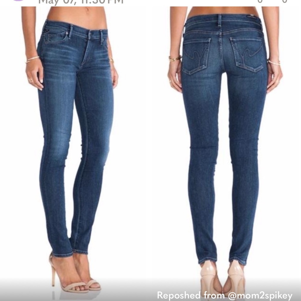Citizens of Humanity Avedon Skinny size 26 blue jeans.